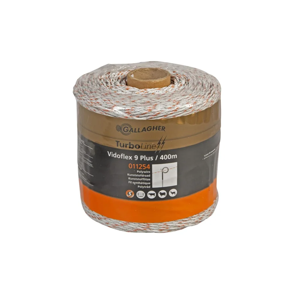 Cablu alb pentru gard 400m Vidoflex 9