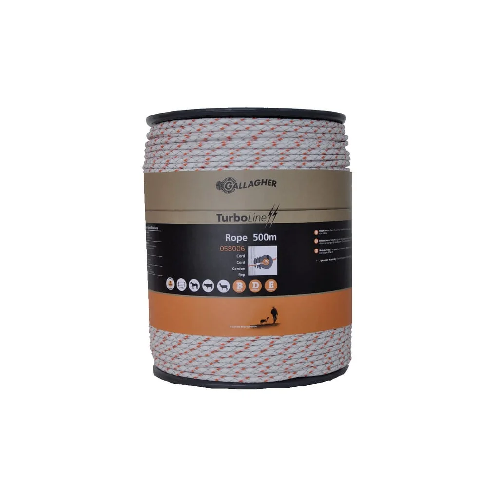 Cablu alb pentru gard 500m TurboLine