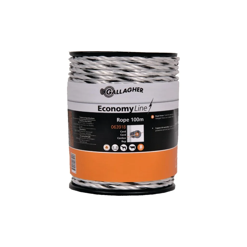 Cablu alb pentru gard 100m PowerLine Eco