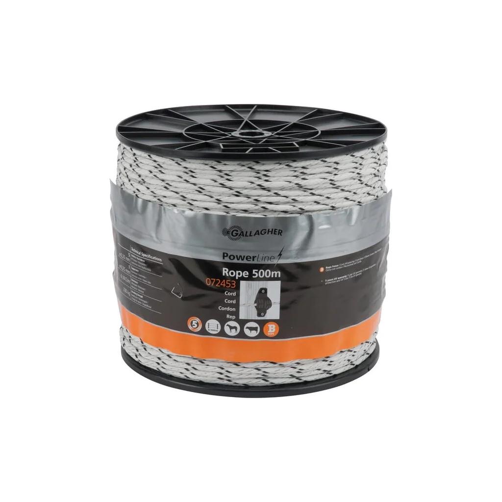 Cablu alb pentru gard 500m PowerLine