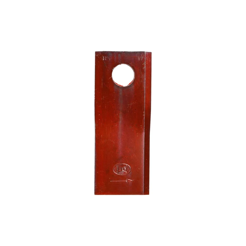 Lamă cositoare stânga 120x48x4mm orificiu 18,5mm pachet 25 buc. potrivită pentru Lely