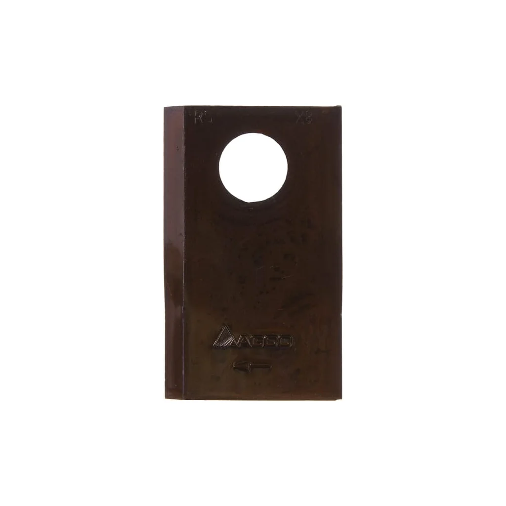 Lamă cositoare dreapta 83x49x5mm orificiu 18,5mm pachet 25 buc. potrivită pentru Lely