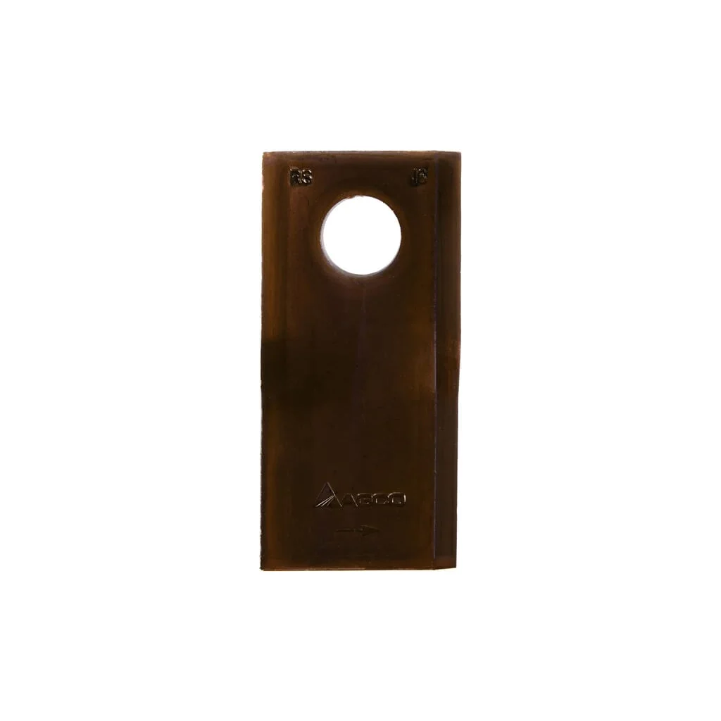 Lamă cositoare stânga 100x47x4mm orificiu 18,5mm pachet 25 buc. potrivită pentru Lely