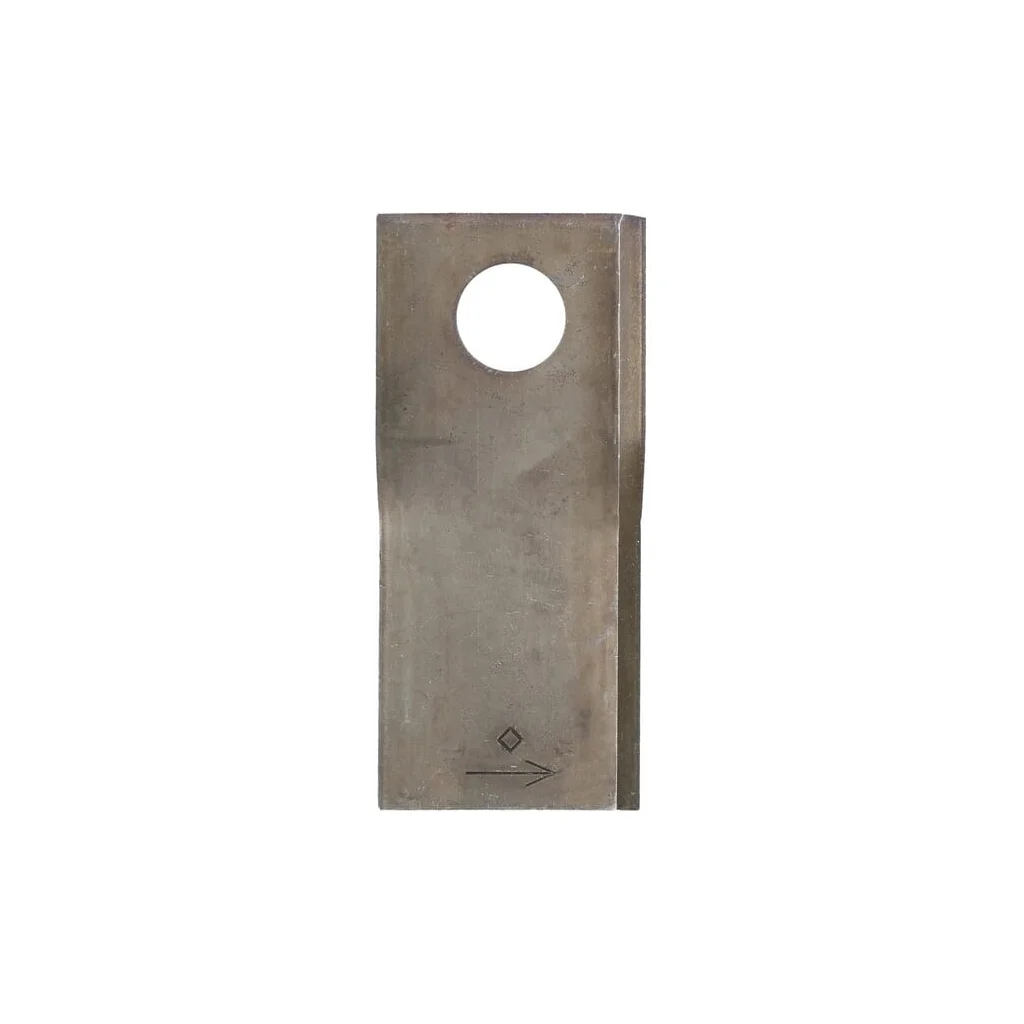 Lamă cositoare stânga 108x47x4mm orificiu 19mm pachet 25 buc. potrivită pentru Pöttinger