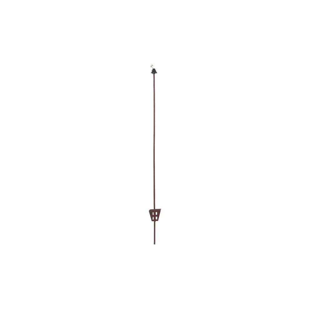 Stâlp oval din oțel 106 cm, ochi metalic 10 buc