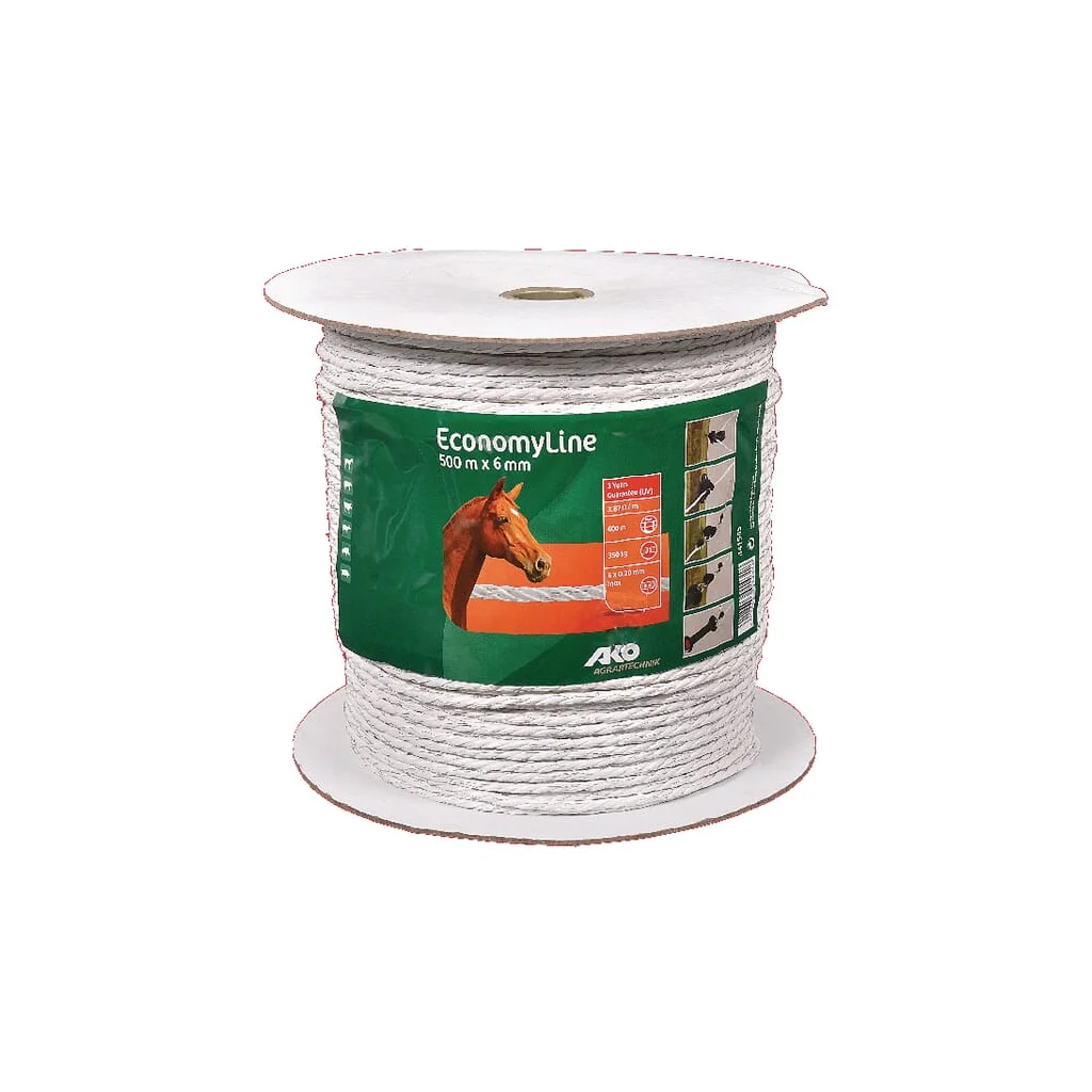 Cablu gard alb 6mm 500m