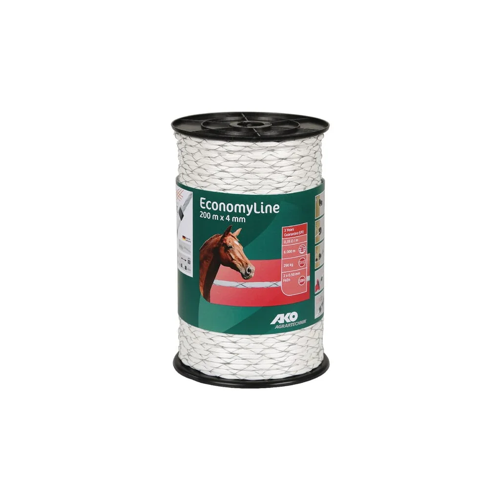 Cablu alb pentru gard 4mm 200m