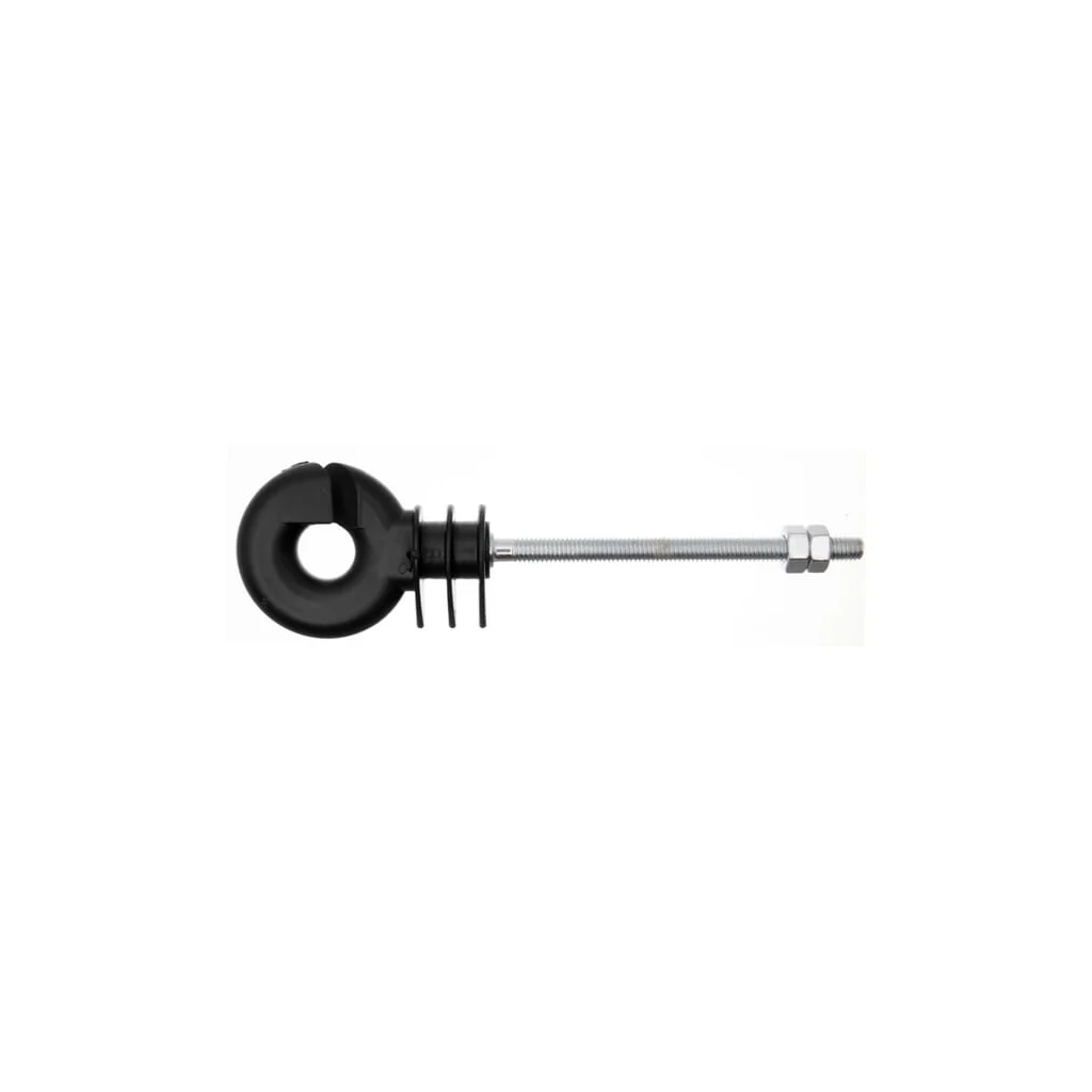 Izolator inelar cu filet metric M6x80mm, negru AKO