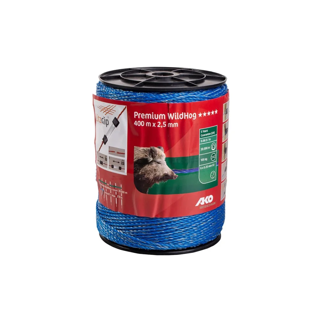Cablu gard electric multifilar 6x0,25mm albastru Premium WildHog