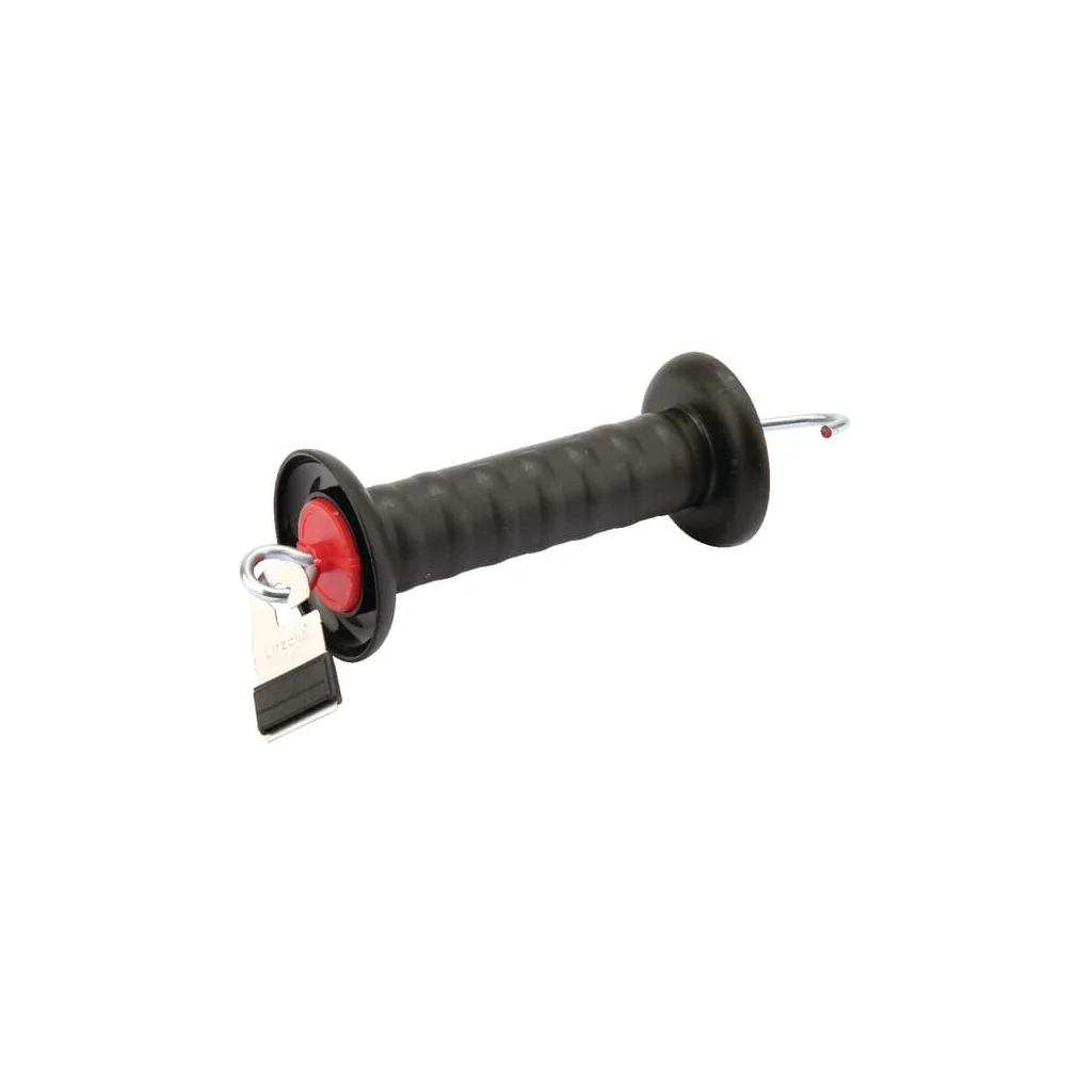 Izolator cu ancorare dublă negru cu clemă pentru sârmă