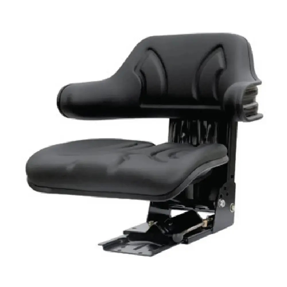 Scaun tractor cu suspensie mecanica si suport lombar, 120 Kg, negru