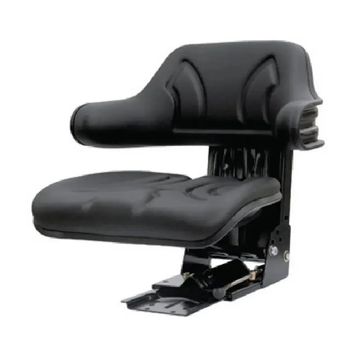 Scaun tractor cu suspensie mecanica si suport lombar, 120 Kg, negru