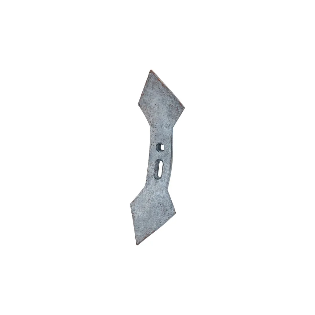 Vârf cultivator 430x136x19mm, reversibil, curbat, cu 2 găuri