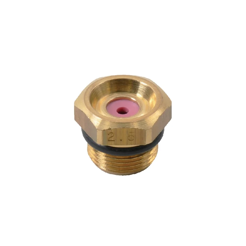 Duză cu jet plat 6818 50° 2.5, alamă, Braglia