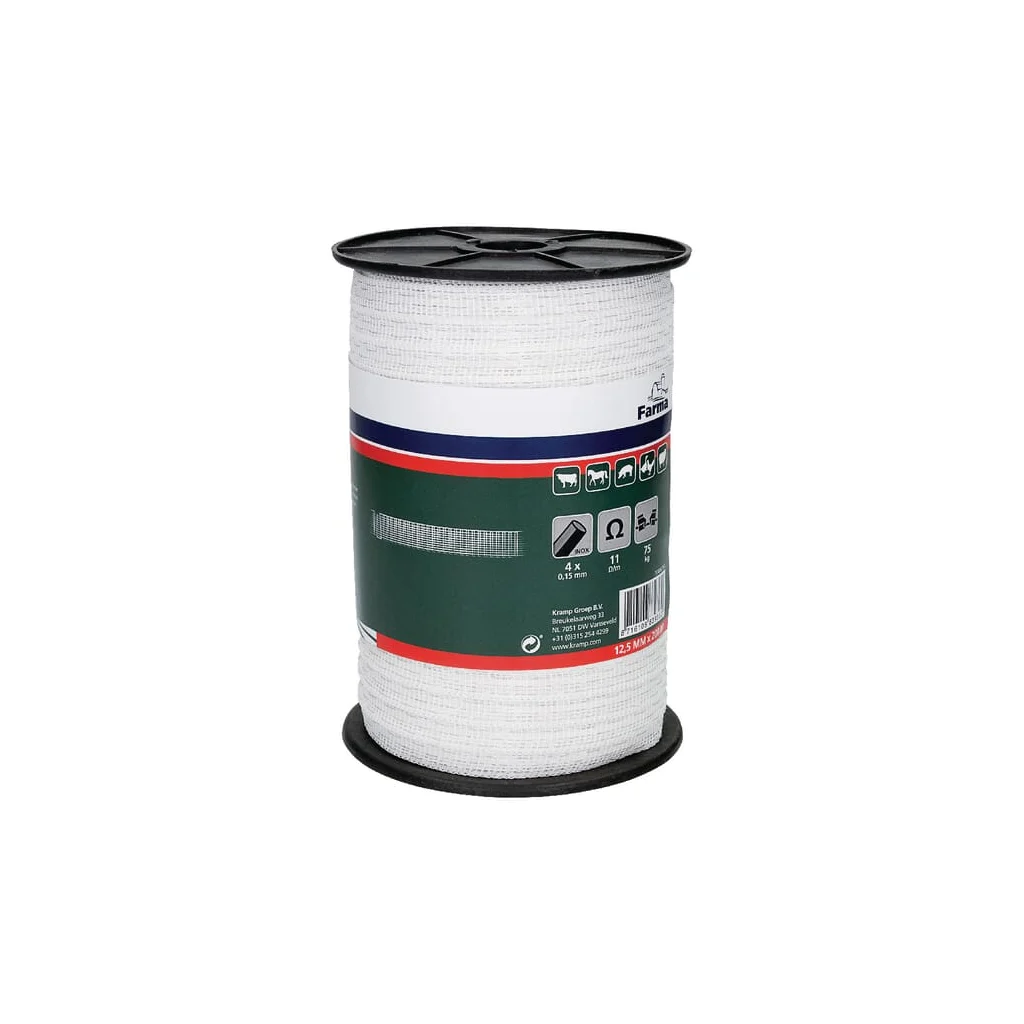 Bandă gard electric 12,5mm 200m 4x0,15mm fire oțel inoxidabil