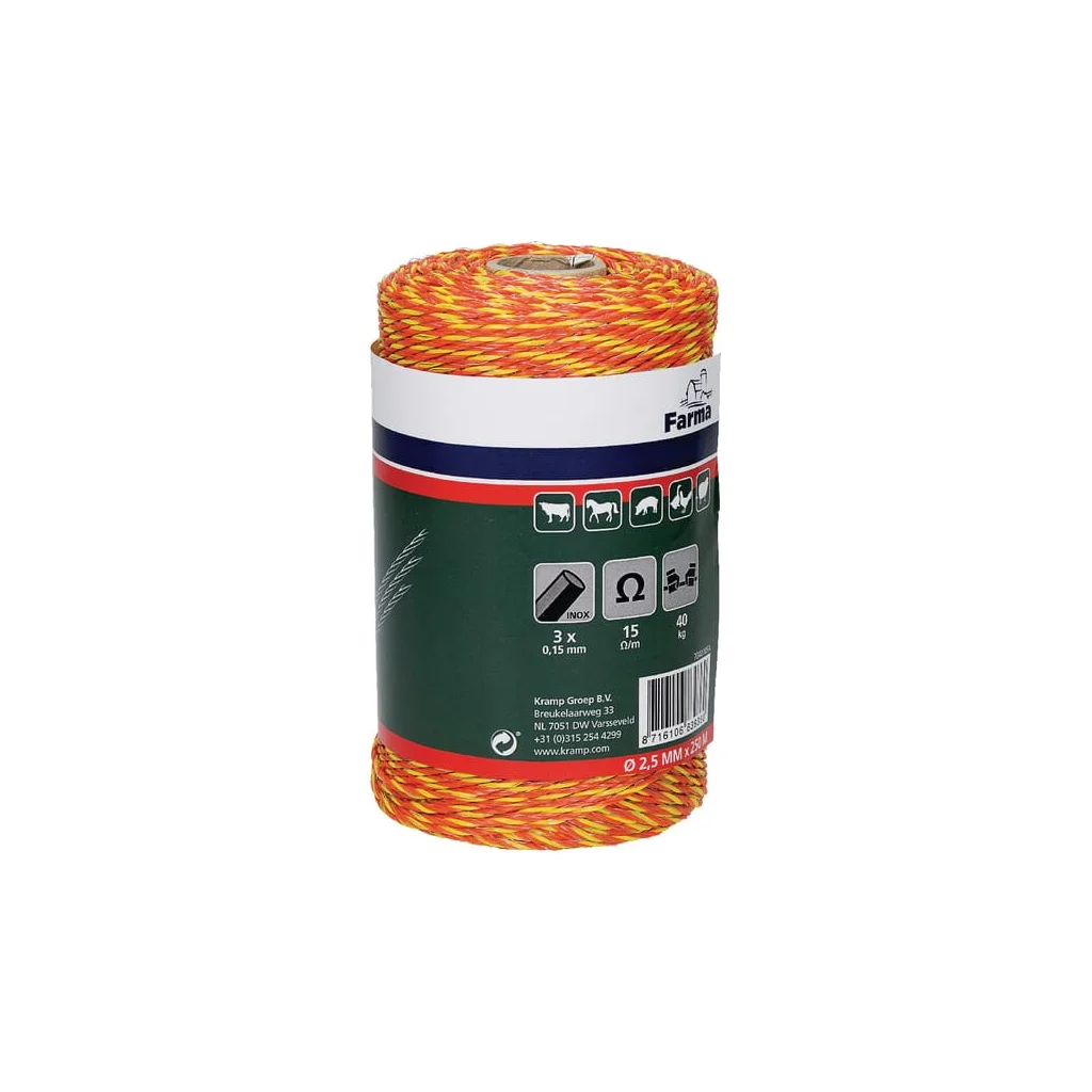 Cablu gard electric 250m 3x0,16mm fire oțel inoxidabil