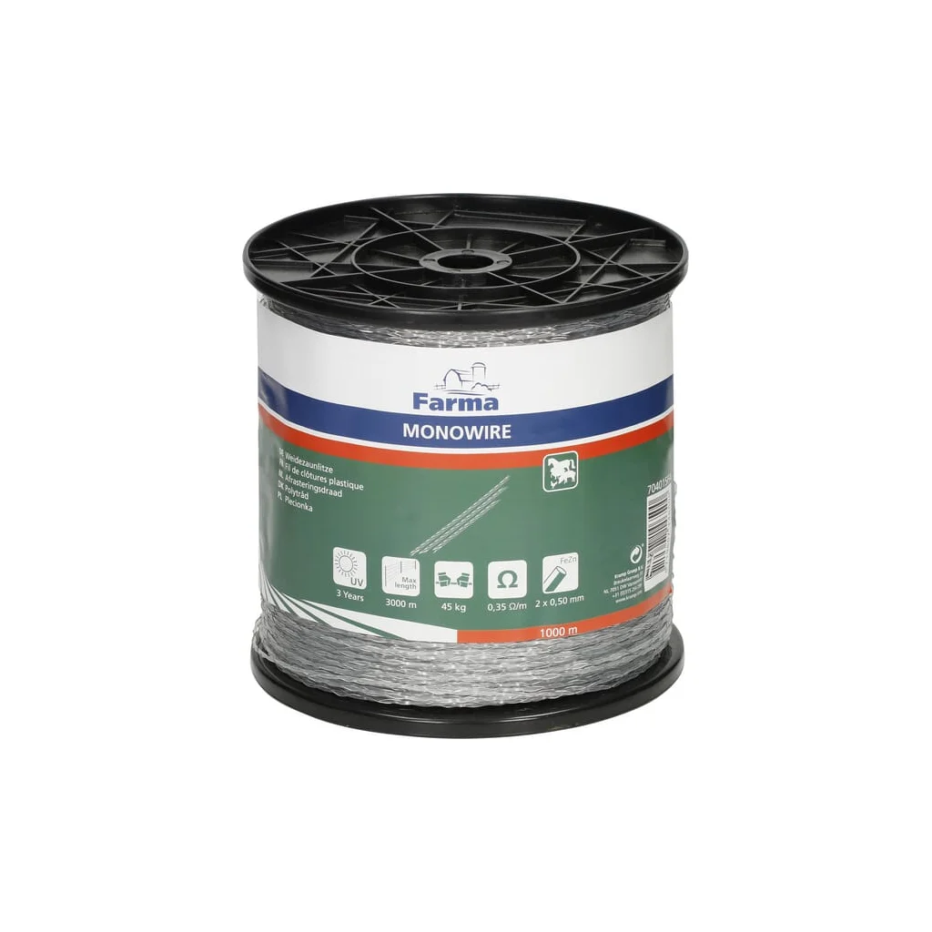 Cablu gard electric unifilar transparent 1000m 2x0,5mm