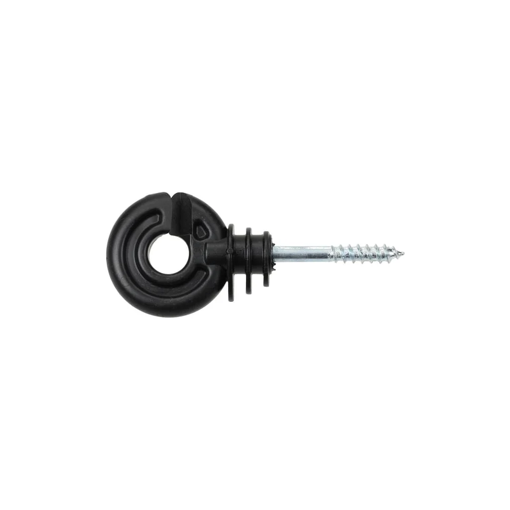 Izolator inelar negru cu șurub 40mm x diametru 5,0mm 90 buc. Farma
