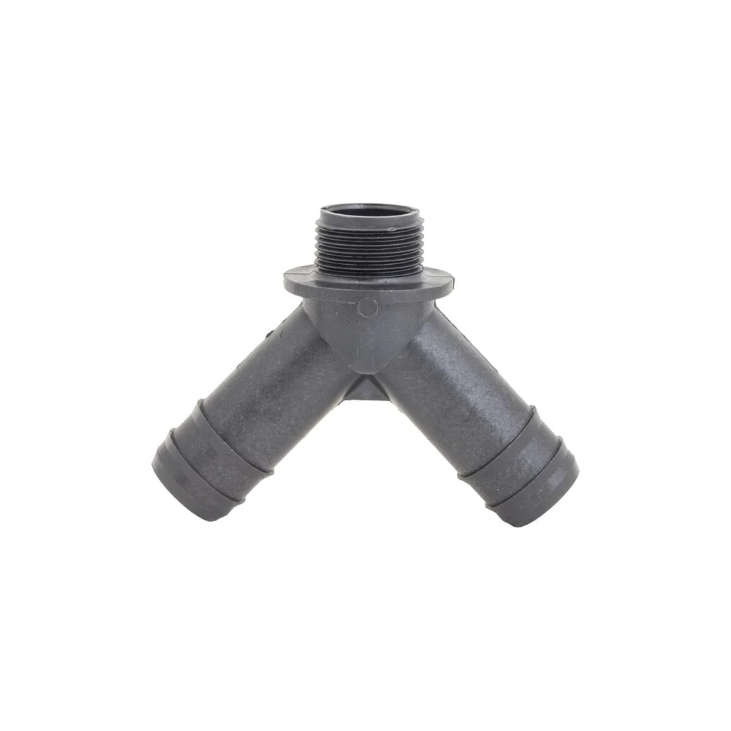 Racord Y 45°+oliva furtun 2x25mm / 1x30mm