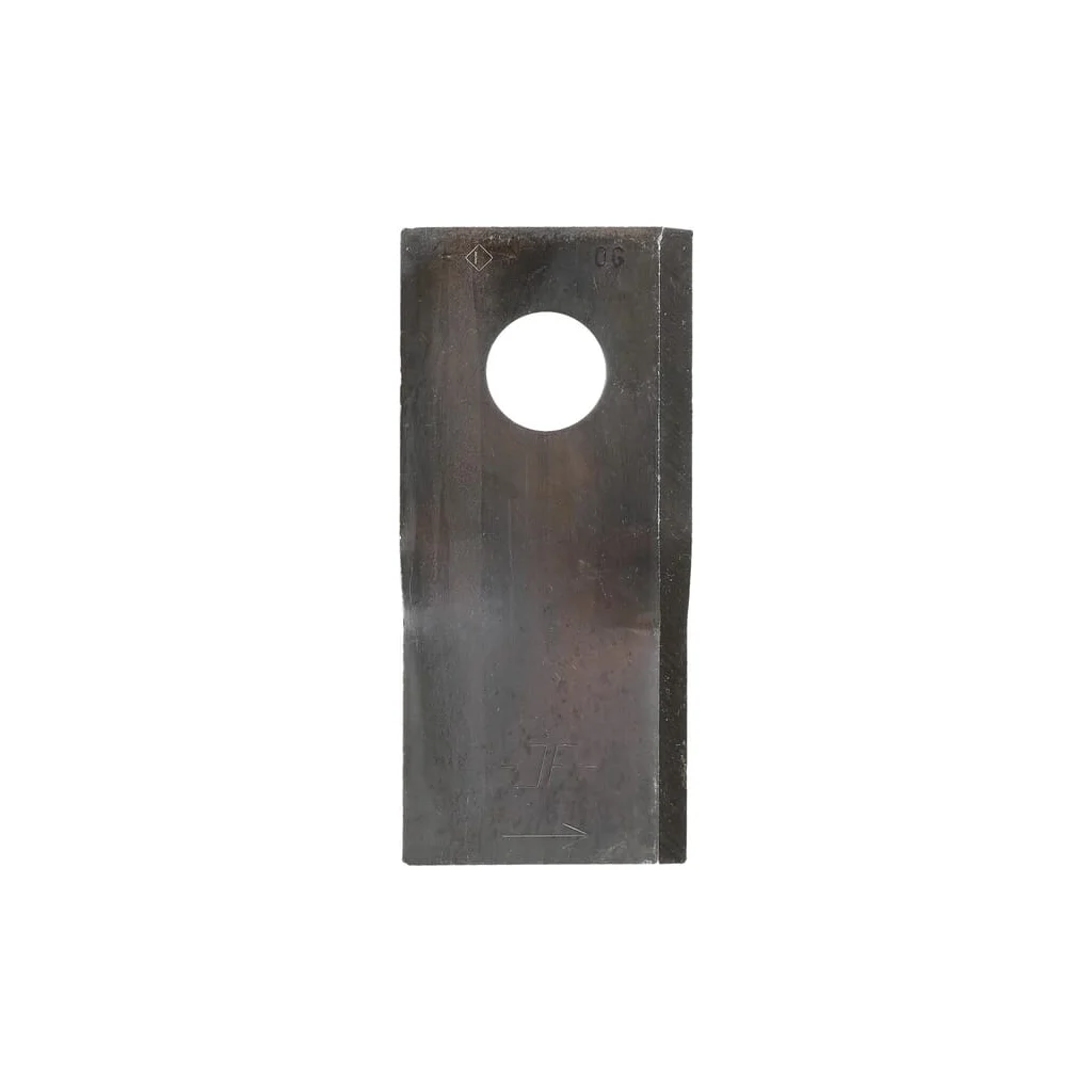 Lamă cositoare stânga 106x49x4mm orificiu 19mm pachet 25 buc. potrivită pentru Kongskilde JF/Stoll