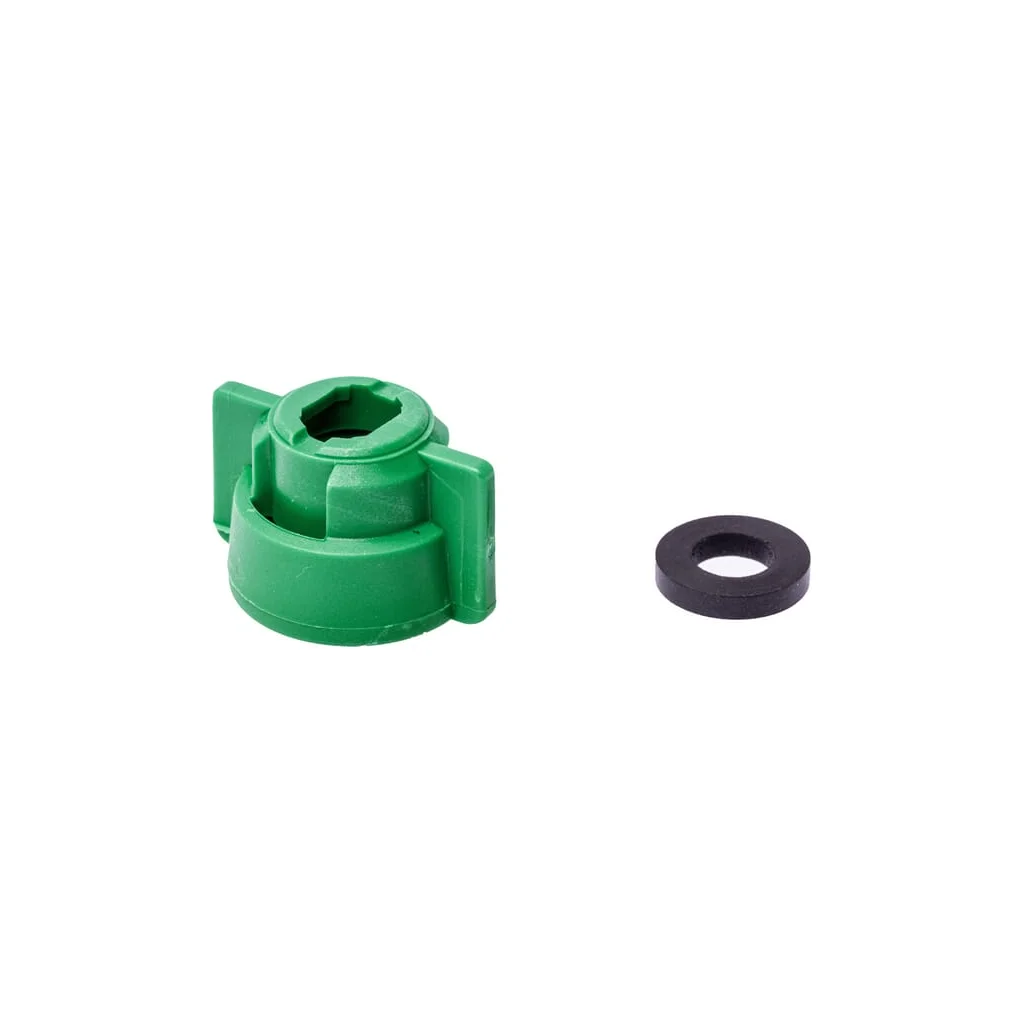 Capac duză baionetă SW10/8 verde cu garnitură 25 buc. Geoline