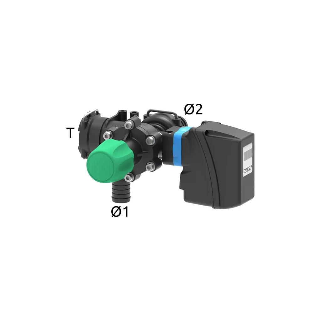 Supapă electrică de comandă principală cu supapă de presiune maximă reglabilă și racord pentru furcă T5 150l/m 20bar