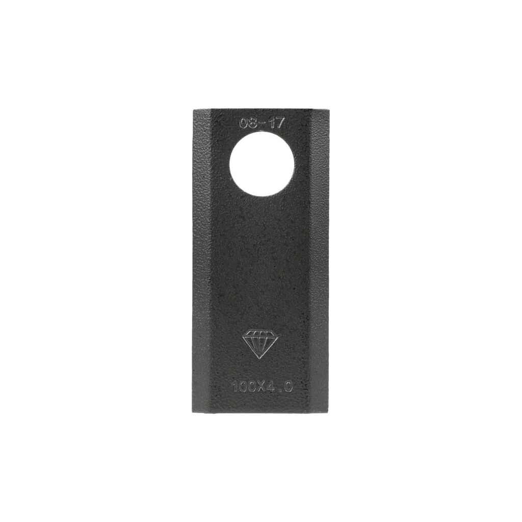 Lamă cositoare stânga/dreapta 100x40x4mm orificiu 21mm pachet 25 buc. potrivită pentru Massey Ferguson
