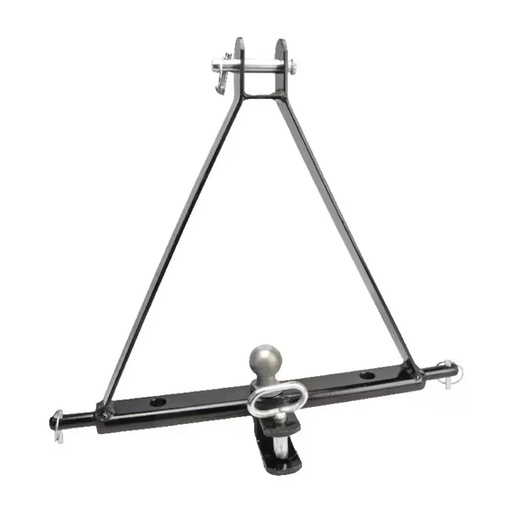 Bara remorcare cu bila 50 mm si bolt, pentru tiranti tractor 2500 kg (cat.1)