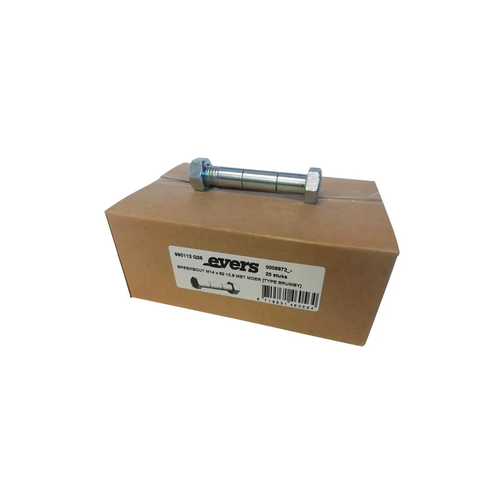Șurub de forfecare cu piuliță (25x) M14x82 10.9 TIP BRUMBY