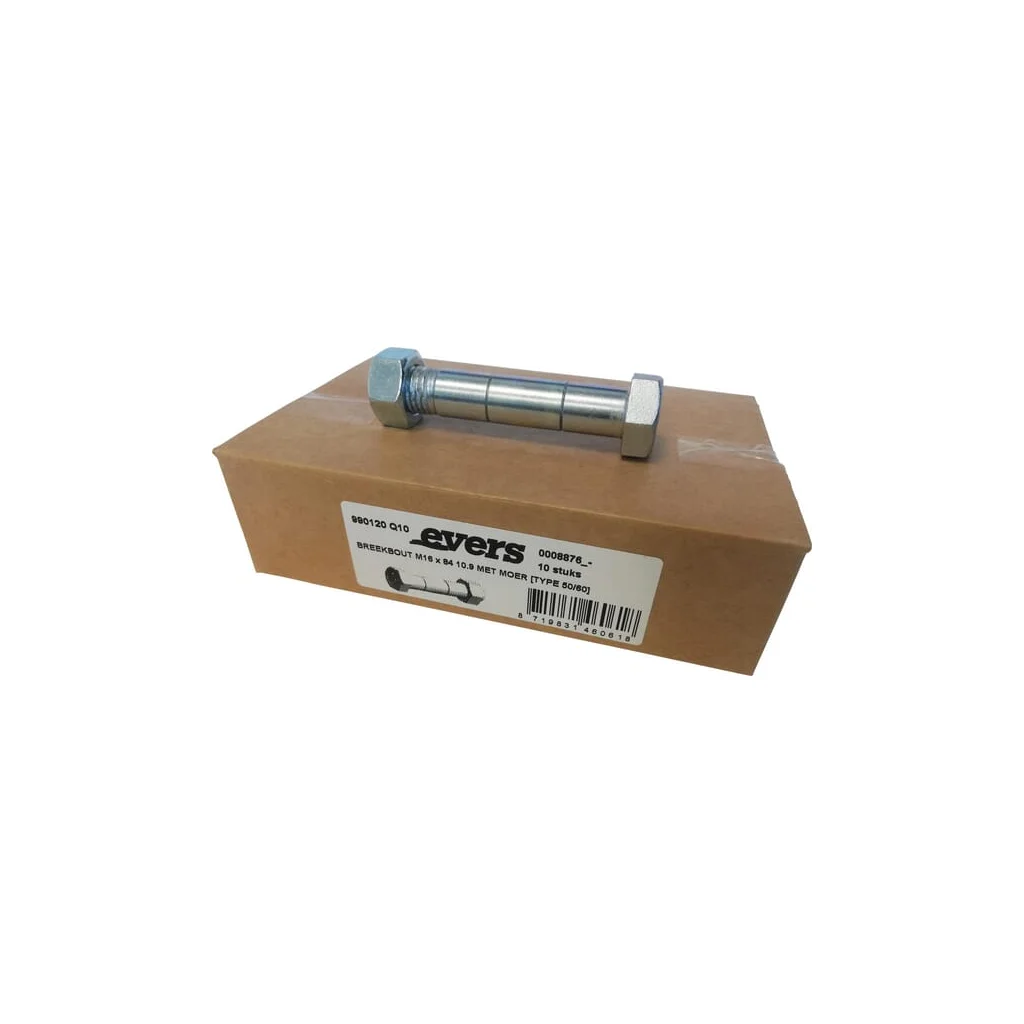 Șurub de forfecare cu piuliță (10x) M16x84 10.9 TIP 50/60