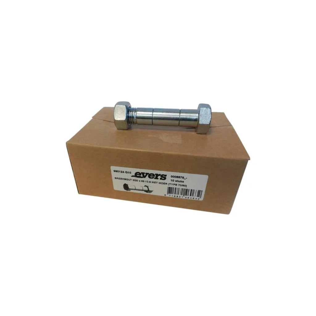 Șurub de forfecare cu piuliță (10x) M20x93 10.9 TIP 70/80