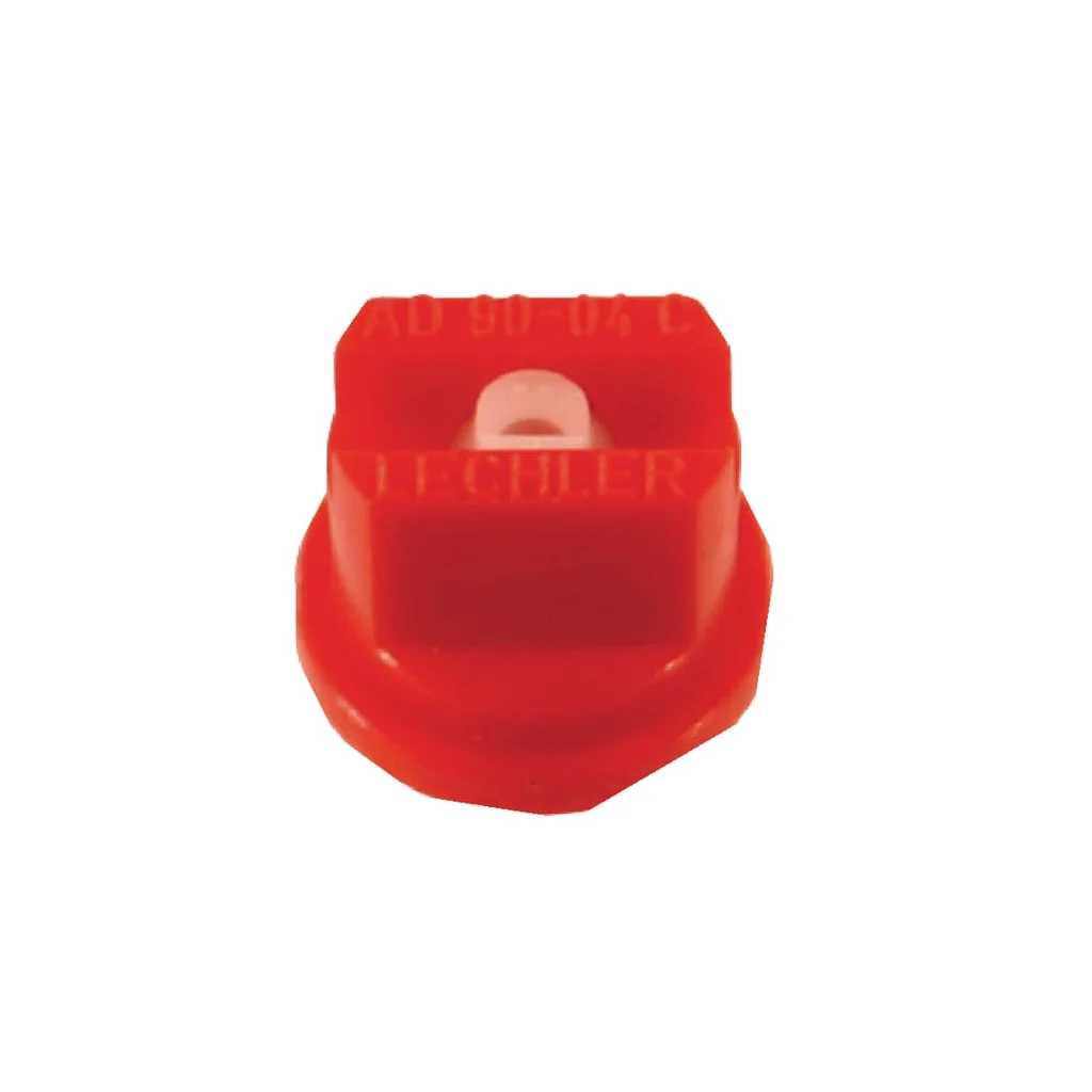 Duză ventilator plat AD 90° 04 roșie din material ceramic Lechler