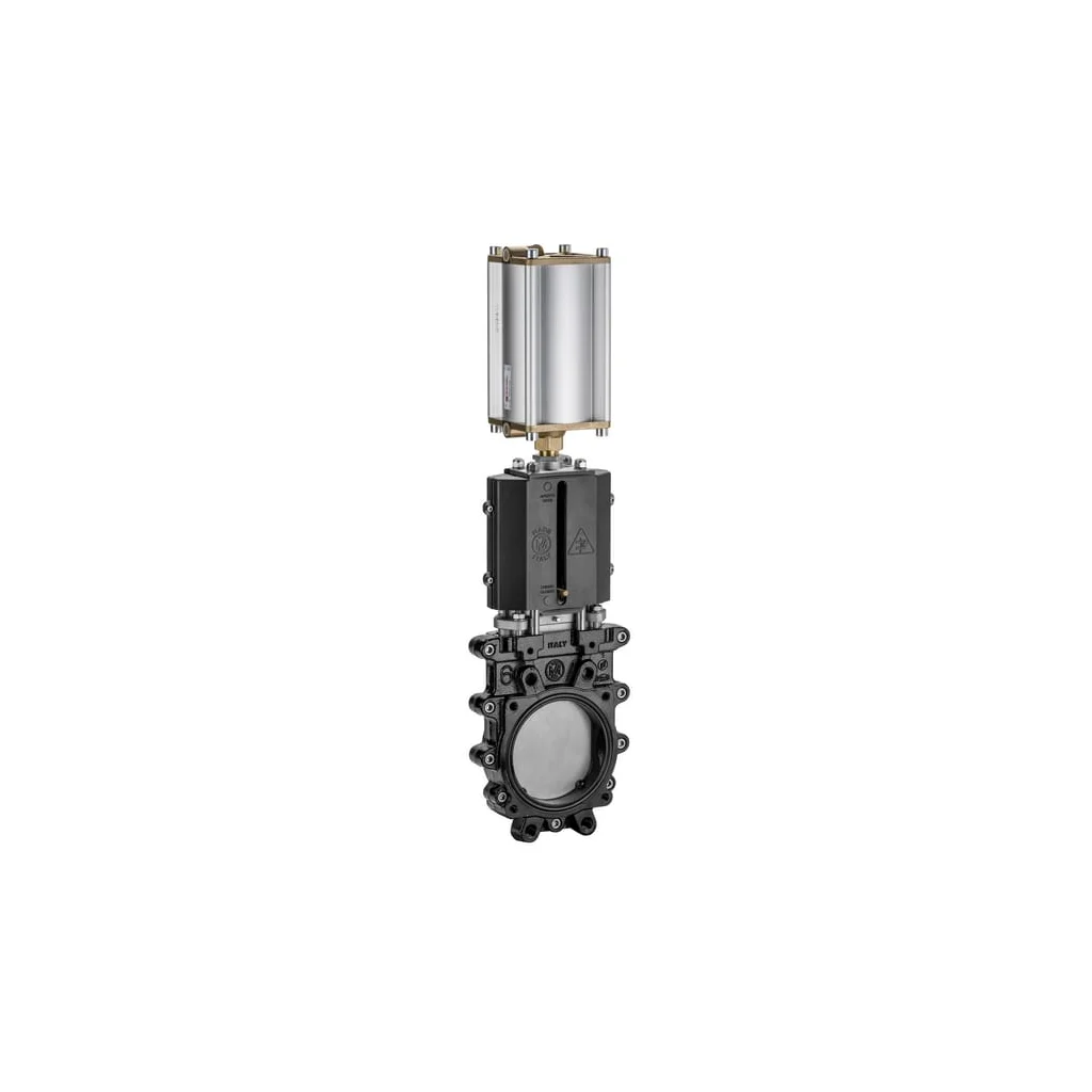 Vană cuțit de 4" bidirecțională (pneumatică)