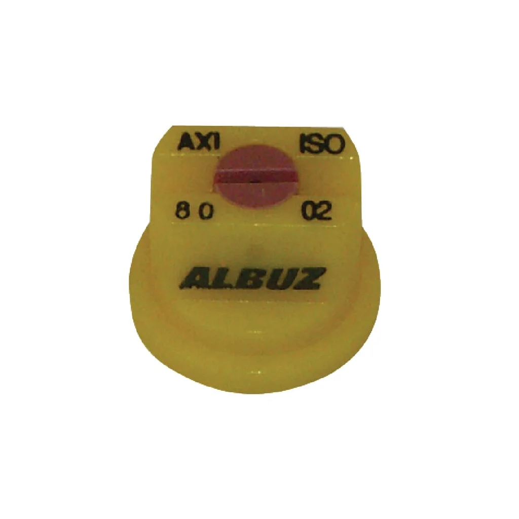 Duză ventilator plat AXI 80° 02, galben, ceramică, Albuz