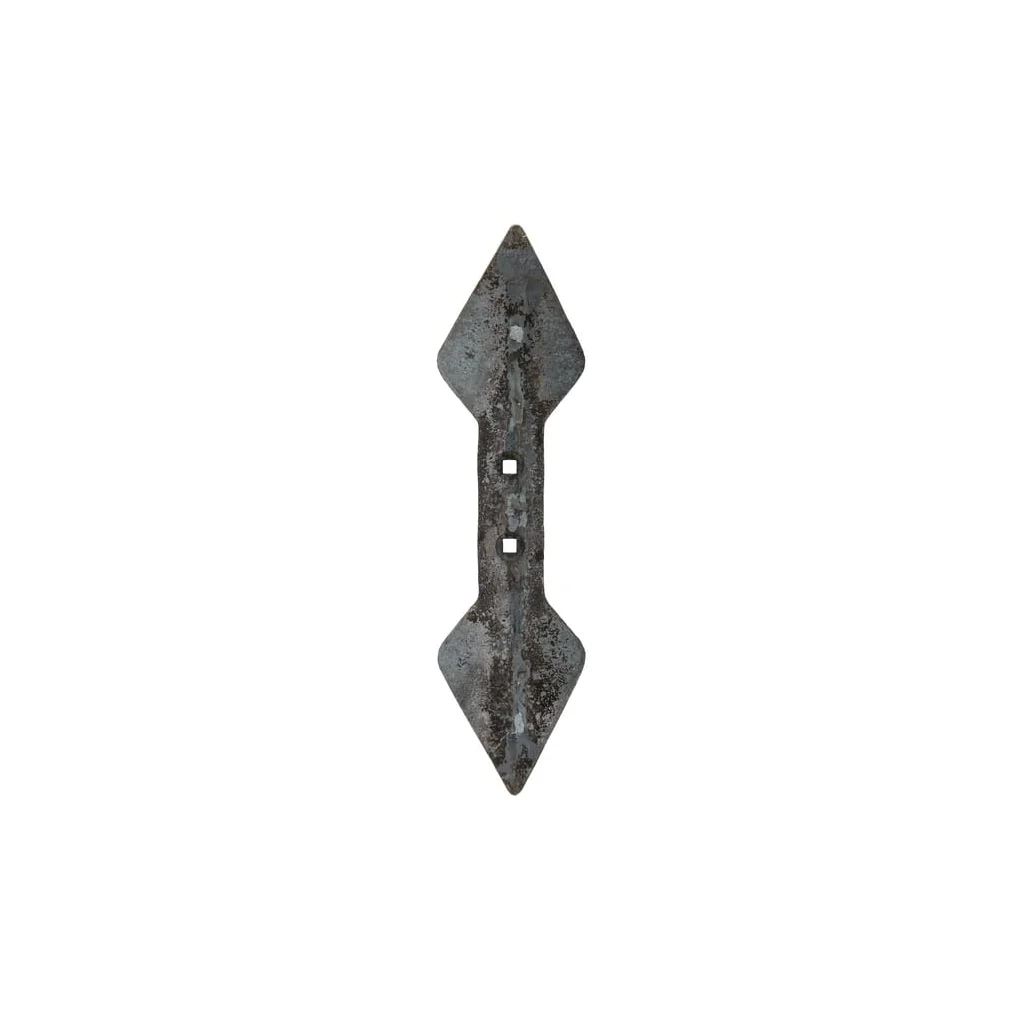 Brăzdar cultivator 440x135x19mm reversibil întărit curbat 2 orificii