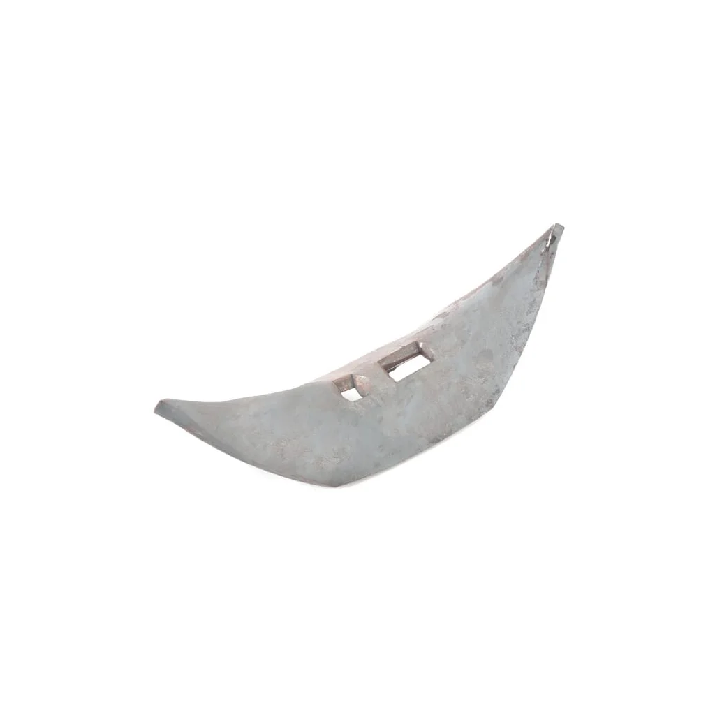 Brăzdar cultivator 250x85x8mm reversibil întărit curbat 2 orificii potrivit pentru Boisselet
