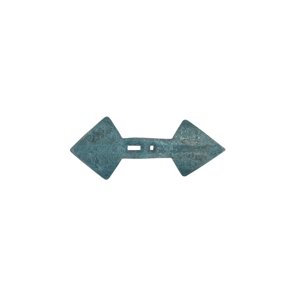 Brăzdar cultivator 445x185x20mm reversibil curbat 2 orificii
