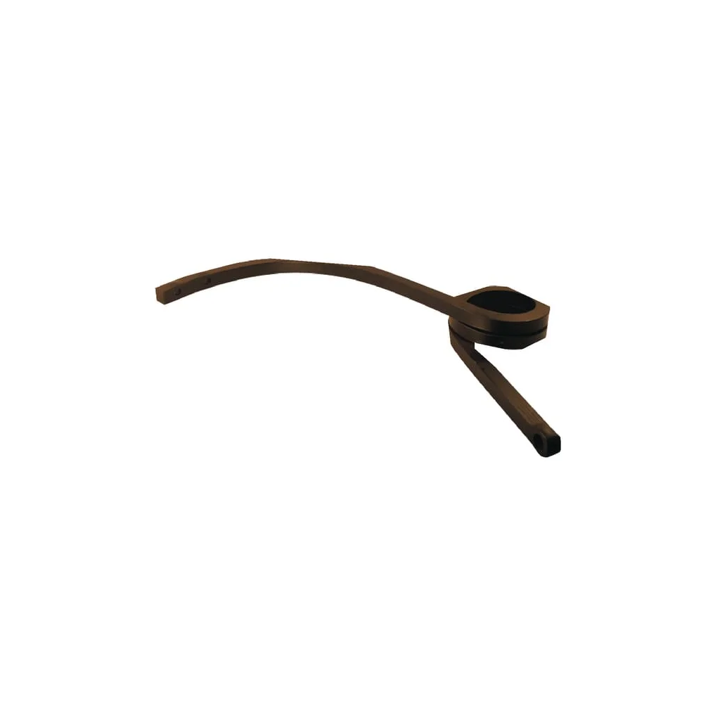 Dinte arc cultivator cu buclă profil pătrat 1" orificiu 7/8" dreapta