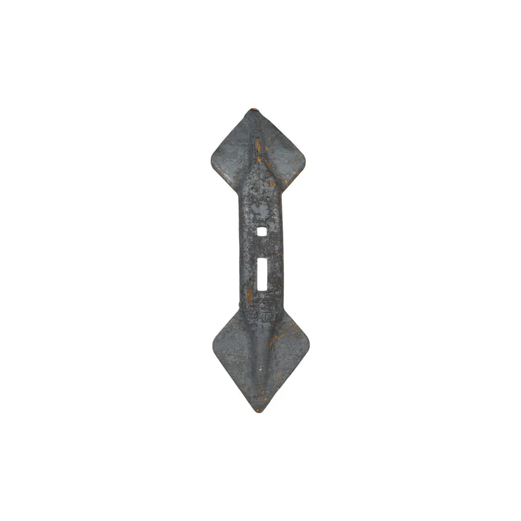 Brăzdar cultivator 450x135x20mm reversibil curbat 2 orificii