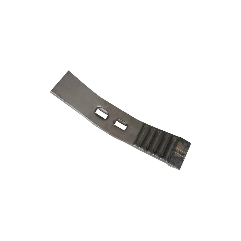 Brăzdar cultivator 400x70x20mm întărit curbat 2 orificii