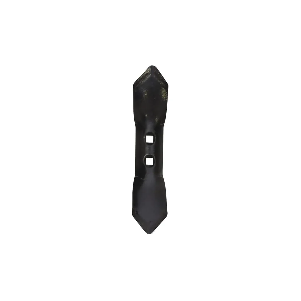 Dinte cultivator 290x65x8mm, reversibil, curbat, 2 găuri