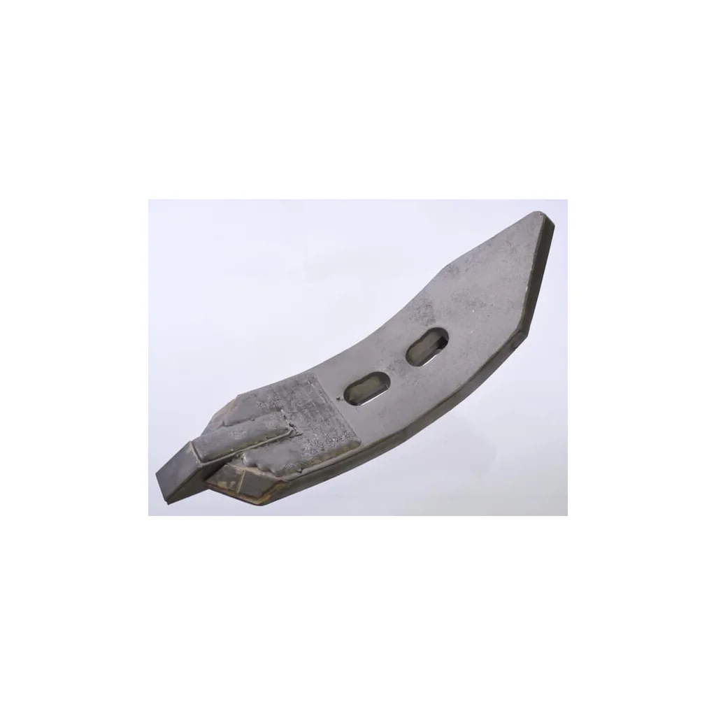 Brăzdar cultivator 370x100x20mm întărit curbat 2 orificii potrivit pentru Farmet