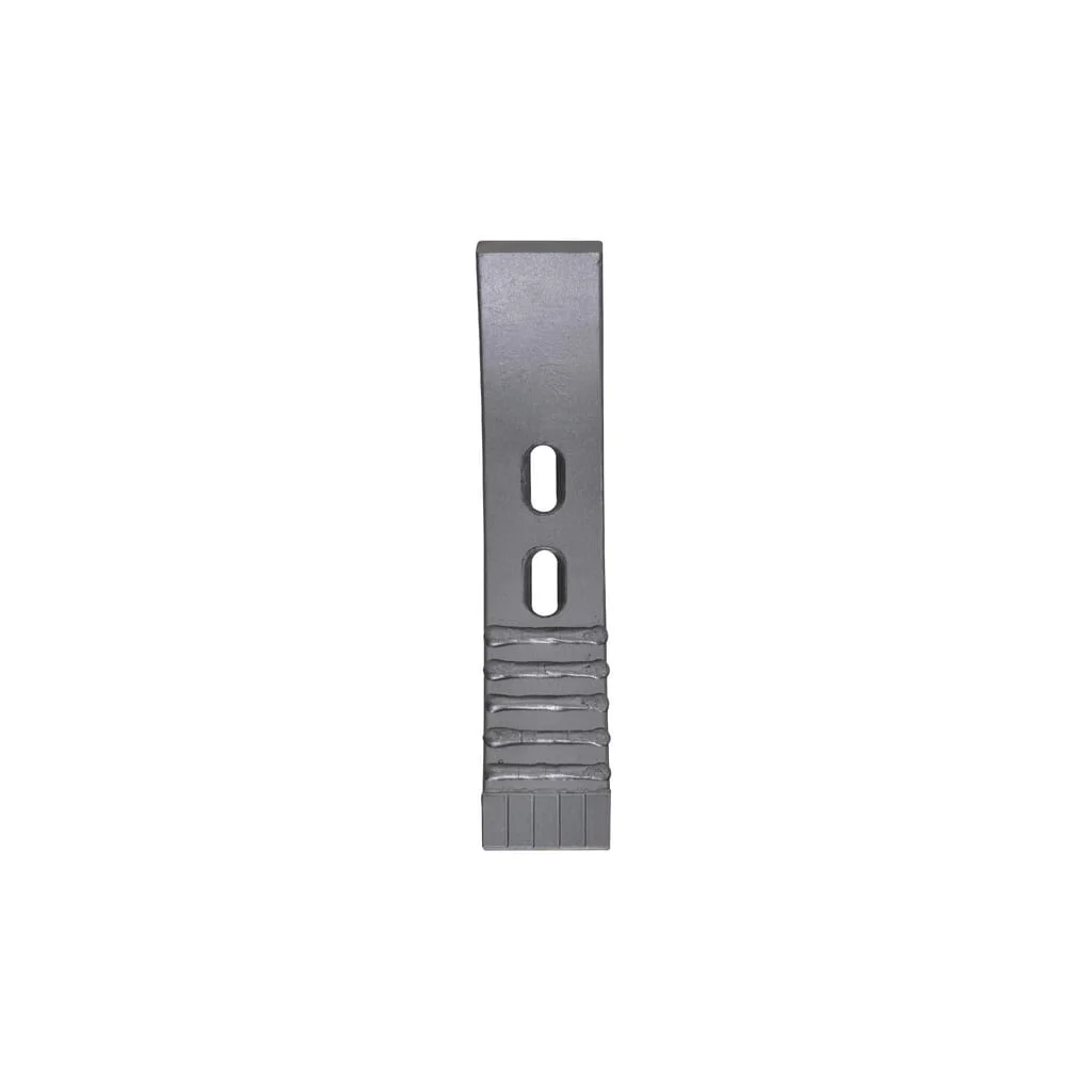 Brăzdar cultivator 382x70x20mm întărit curbat 2 orificii