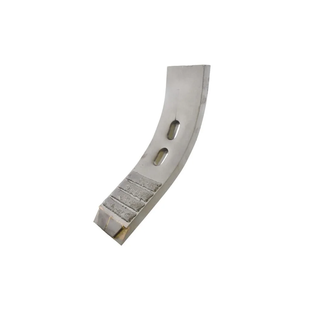 Brăzdar cultivator 382x100x20mm întărit curbat 2 orificii
