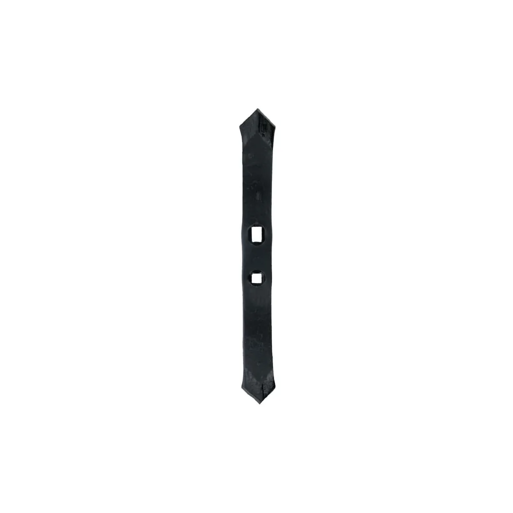 Cormană cultivator 340x40x12mm, reversibilă călită, curbată, 2 găuri