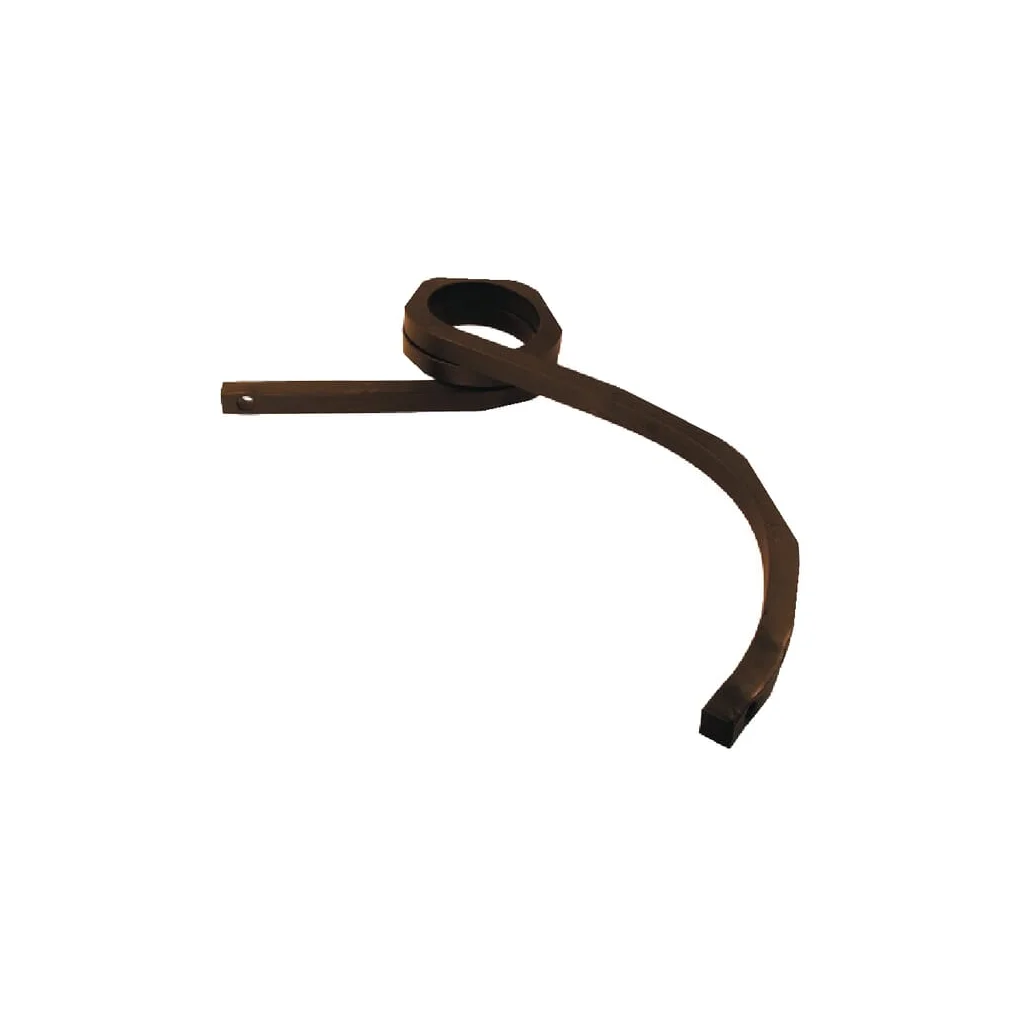 Dinte arc cultivator cu buclă profil pătrat 1" orificiu 5/8" stânga