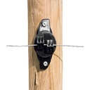 Izolatori gard electric W, fixare 2 puncte pentru stalpi din lemn, metal, beton – fotografia 1