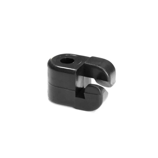 Izolatori gard electric, fixare cui sau holszurub 100 bucati, negru - orificiu 10mm