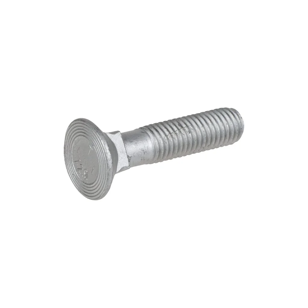 Șurub plug cap plat înecat gât pătrat DIN608 M12x55mm grupa 12.9