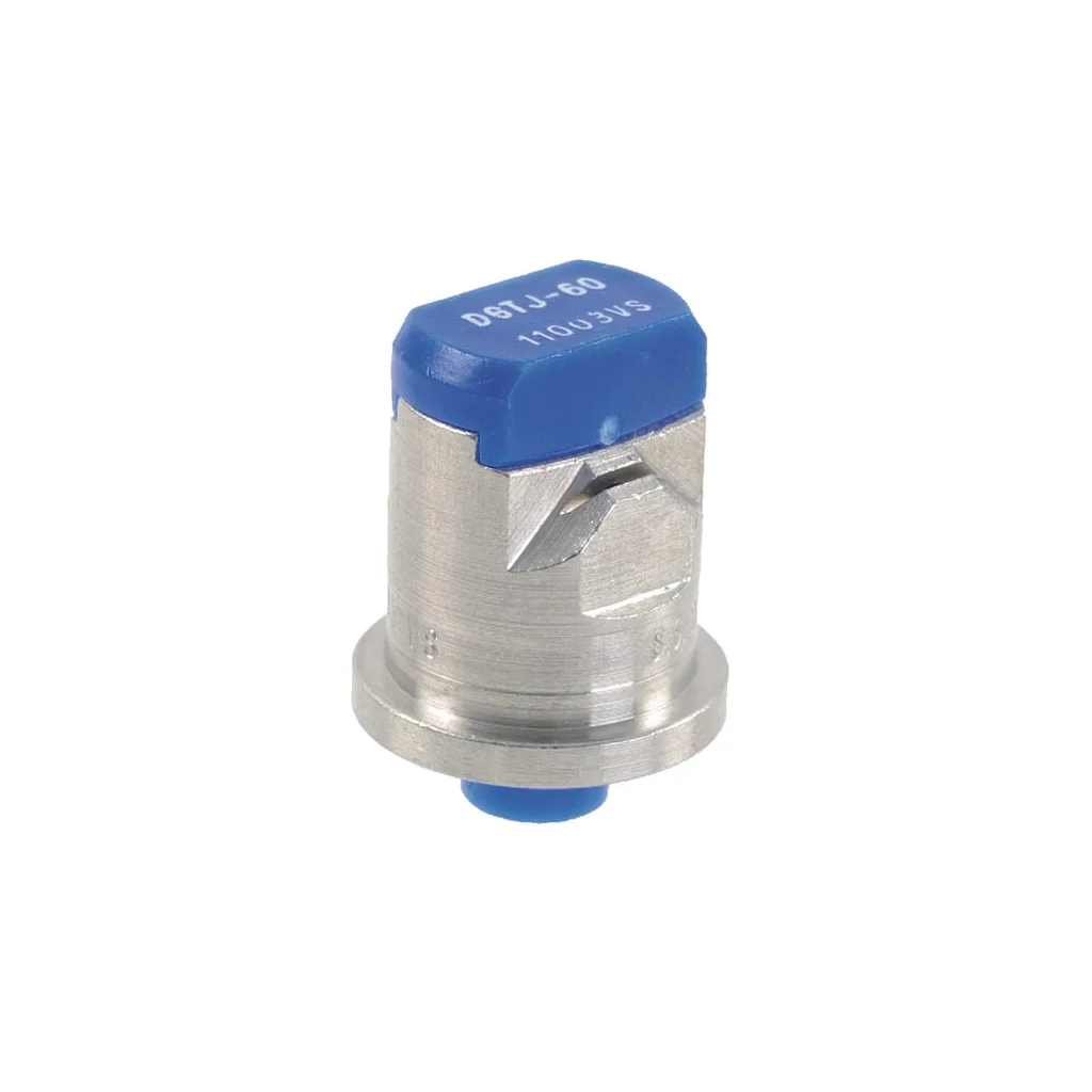 Duză ventilator dublu plat DGTJ 110° 03 TeeJet, albastră, din oțel inoxidabil